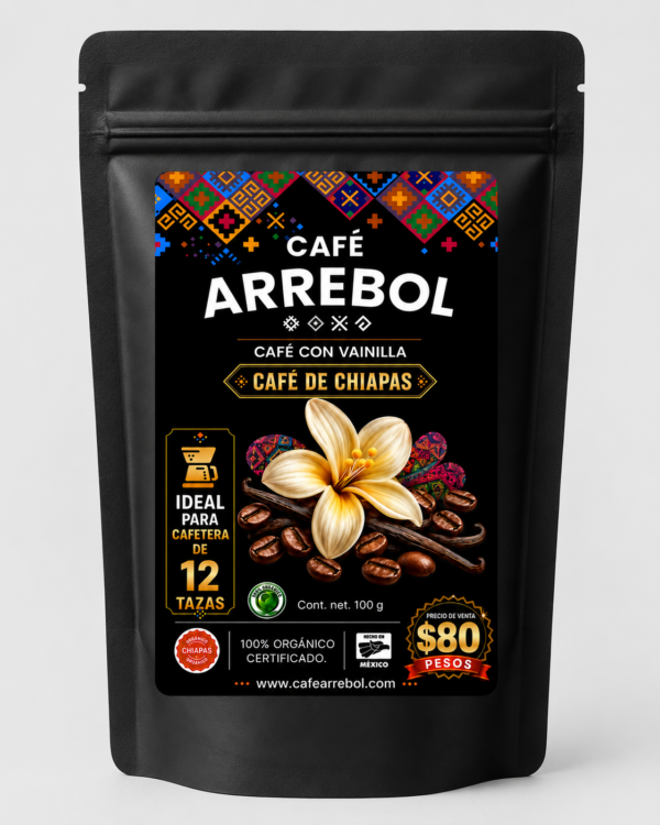 Caja Arrebol Café de Chiapas 10 Pack Vainilla